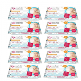 Imagem da oferta Kit 10 pacotes de Lenços Umedecidos - Meu Bebê Minha Vida Nutriex 40 Unidades