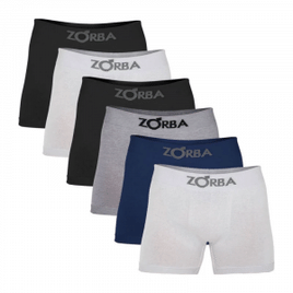 Imagem da oferta Kit Com 6 Cuecas Boxer Algodão Sem Costura Zorba