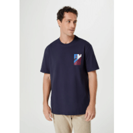 Imagem da oferta Camiseta Masculina Super Cotton Com Estampa - Azul