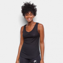 Imagem da oferta Regata Nike Yoga Core Collection Feminina - Preto+Cinza