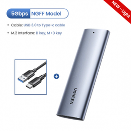Imagem da oferta ️Case Ugreen para SSD M.2 USB Tipo C 3.1 B-key NGFF-5Gbps