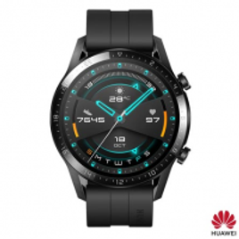 Imagem da oferta Smartwatch GT 2 - LTN-B19S Huawei Preto com 1,39" Pulseira de Silicone Bluetooth e 4GB