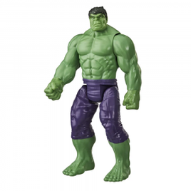 Imagem da oferta Brinquedo Figura Articulada Titan Heroes Disney Marvel Avengers: Hulk  Blast Gear Hasbro - 30cm