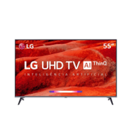 Imagem da oferta Smart TV LED 55" LG UM7520 Ultra HD 4K HDR Ativo DTS Virtual X Inteligência Artificial ThinQ AI WebOS 4.5