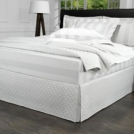 Imagem da oferta Saia para cama Box Matelassada com Tampão Solteiro - Quioto Matelada Branco - Dui Design