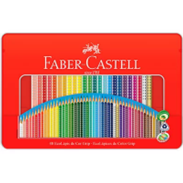 Imagem da oferta Lápis de Cor 48 cores triangular 121048LTN Faber Castell