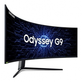 Monitor Gamer Samsung Odyssey G9 49' Curvo 240 Hz DQHD 1ms FreeSync Premium HDR 1000 HDMI/DisplayPort Ajuste de Altura - LC49G95TSSLXZD