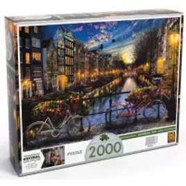 Imagem da oferta Quebra-Cabeça Verão em Amsterdã 2000 Peças - Grow