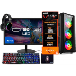 Imagem da oferta PC GAMER COMPLETO BLUEPC AMD RYZEN 5 8500G 16GB DDR5 SSD 480GB MONITOR 20" - KIT GAMER TECLADO MOUSE