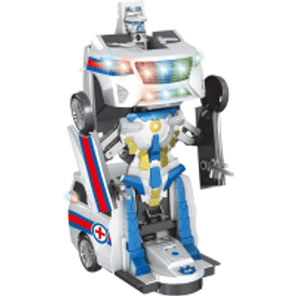 Imagem da oferta Carro Robô Bate e Volta Ambulância Transformável Zoop Toys