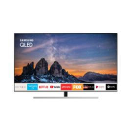 Imagem da oferta Smart TV QLED 55" Samsung Q80 QN55Q80RAGXZD 4K HDMI, USB, Wi-Fi Smart Tizen Preta Conversor Digital Integrado