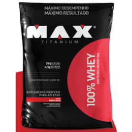 Imagem da oferta 100% Whey 2 kg - Max Titanium - Morango e Chocolate