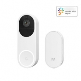 Imagem da oferta Xiaomi Mijia AI Face Identifcation 1080p IR Night Vision Wifi Video Doorbell Set MO-Tion de-Tection Sms Pus