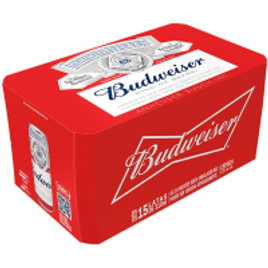 Imagem da oferta Cerveja Budweiser American Lager Lata 310ml - 15 Unidades