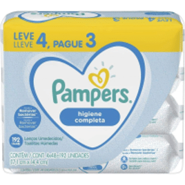 Imagem da oferta Pampers Lenços Umedecidos Higiene Completa 192 Unidades