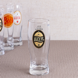 Imagem da oferta Jogo de Copos de Cerveja New Beer de Vidro com 6 Peças 300ml
