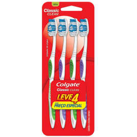 Imagem da oferta 2 Pacotes de Escova Dental Colgate Classic Clean - 4 Unidades cada