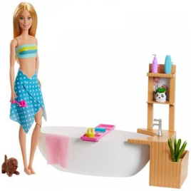 Imagem da oferta Boneca Barbie Banho De Espumas - Mattel