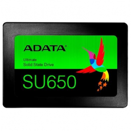 Imagem da oferta SSD Adata SU650 960GB SATA Leituras: 520Mb/s e Gravações: 450Mb/s - ASU650SS-960GT-R