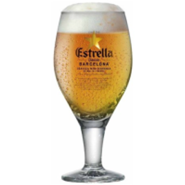 Taça de Cerveja de Cristal Alemão Estrella Daan 430ml