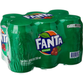 Imagem da oferta Pack de Fanta Guaraná 350ml 6 Unidades
