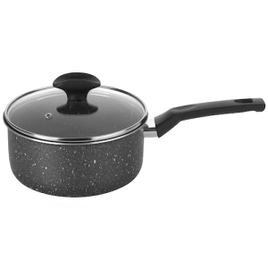 Panela Multiflon Minerale em Alumínio com Revestimento Antiaderente e Tampa de Vidro com Saída de Vapor 18cm