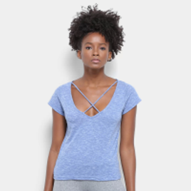 Imagem da oferta 2 Camiseta Gonew Strap Tiras Feminina - Azul