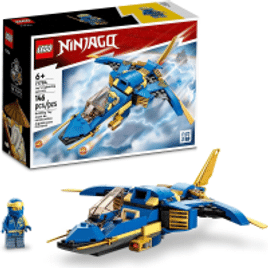 Imagem da oferta Conjunto de Construção Lego Ninjago Jato Relâmpago Evo do Jay 146 Peças 71784