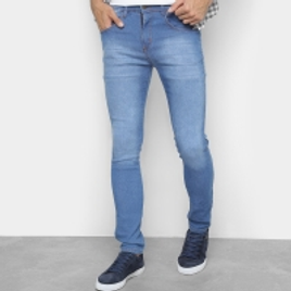 Imagem da oferta Calça Skinny Tbt Jeans Delavê Masculina - Azul
