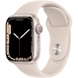 Imagem da oferta Smartwatch Apple Watch Series 7 GPS 45mm Caixa Estelar de Alumínio Pulseira Esportiva Estelar