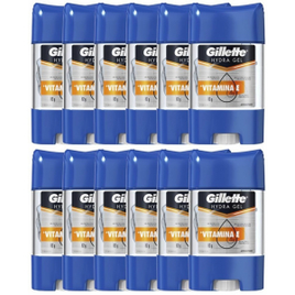 Imagem da oferta Desodorante Antitranspirante Gel Gillette Hydra Gel Vitamina E 82g - 12 Unidades