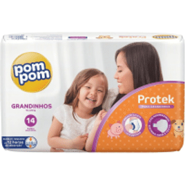 Imagem da oferta Fralda Pom Pom Protek Proteção de Mãe Grandinho - 14 Unidades