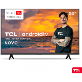 Imagem da oferta Smart TV TCL LED 4K UHD HDR 50" Android TV com Comando por controle de Voz, Google Assistant e Wi-Fi - 50P615