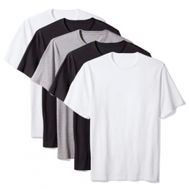 Imagem da oferta Kit 5 Camisetas Básicas Masculina T-shirt Algodão Tee