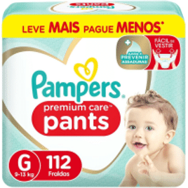Imagem da oferta Fralda Pampers Pants Premium Care G - 112 unidades