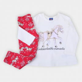 Imagem da oferta Conjunto Infantil Pipa Cotton Blusa + Calça Feminino