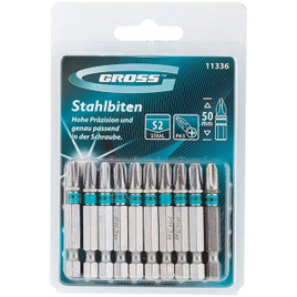 Bits Phillips Encaixe 1/4 Pol Comprimento 50mm Ponta 5/16 Gross