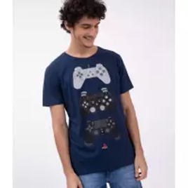Imagem da oferta Camiseta com Estampa Gamer - Playstation