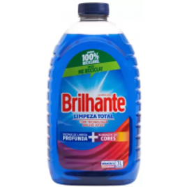 4 Unidades Sabão Líquido Brilhante Limpeza Total - 3L