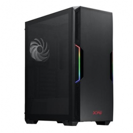 Gabinete Gamer XPG Starker com Fonte 600W Bronze Mid Tower 2x FANs Lateral em Vidro Temperado Preto - STARKERCP-BKCUS
