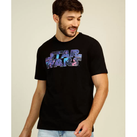 Imagem da oferta Camiseta Masculina Estampa Star Wars Manga Curta Disney
