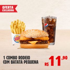 Imagem da oferta Burger King Sanduíche + Batata Pequena + Free Refill