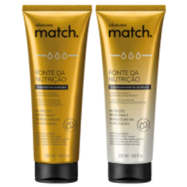 Combo Match Fonte da Nutrição: Shampoo + Condicionador 250ml cada - O Boticário