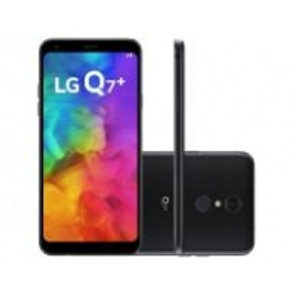 Imagem da oferta Smartphone LG Q7+ 64GB Preto 4G Octa Core 4GB RAM - Tela 5,5” Câm. 16MP + Selfie 5MP Dual Chip