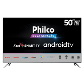 Imagem da oferta Smart TV Philco 50" Android  Ptv50g71agbls Chromecast Integrado