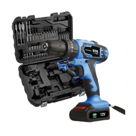 Parafusadeira e Furadeira de Impacto Eos Maxpro Epf01mfpro 12v Bateria + Maleta E Acessórios Bivolt