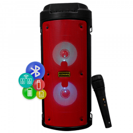 Imagem da oferta Caixa Som Amplificada Z Xhang Bluetooth Canhão 10w Mp3 Fm Usb Sd P2 - 6681
