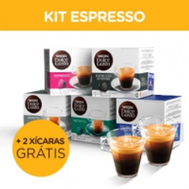 Imagem da oferta Kit Espresso 5 Caixas Nescafé Dolce Gusto + 2 Xícaras