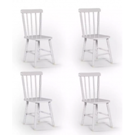 Imagem da oferta Kit 04 Cadeiras Mônaco Assento Pequeno - BTB Móveis