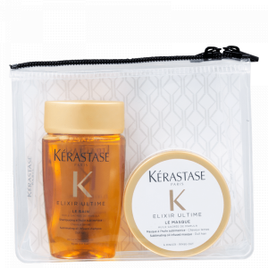 Imagem da oferta Kit Elixir Ultime Mini Duo (Le Bain Shampoo 80ml Le Masque 75ml - Kérastase